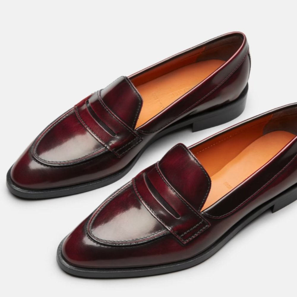 Everlane The Modern Penny Loafer in Oxblood